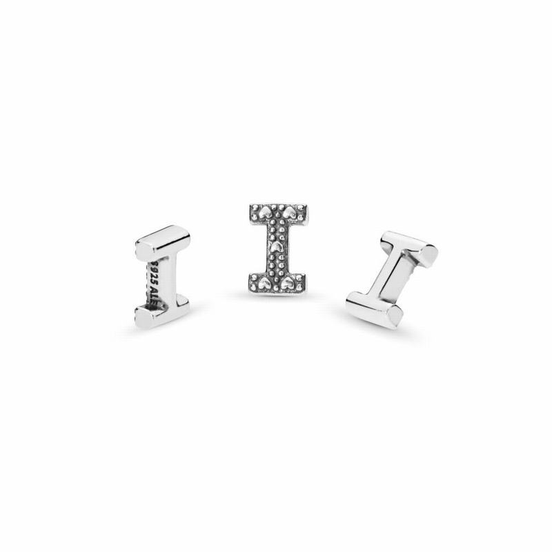 Pandora Letter I Petite Locket Charm Silver Egypt YQ8053417